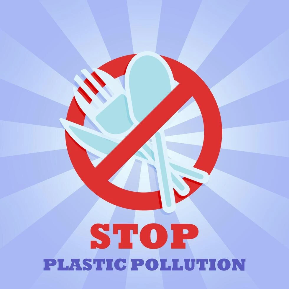 Kurangi plastik, selamatkan bumi. Gunakan alternatif ramah lingkungan untuk masa depan yang lebih baik. Credit: Vecteezy.