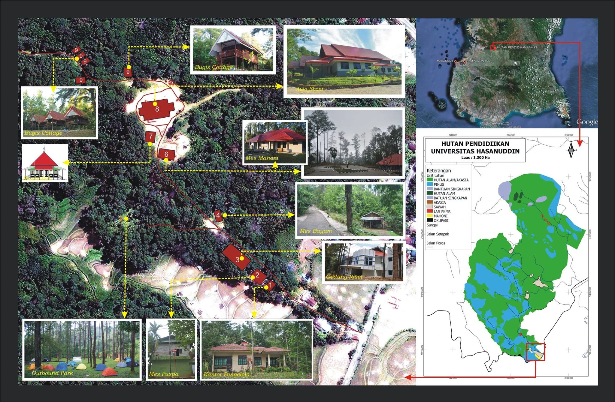 Hutan Pendidikan Universitas Hasanuddin
Kawasan seluas 1.300 hektar ini menjadi laboratorium alam sekaligus pusat unggulan riset, konservasi, dan ekowisata akademik Fakultas Kehutanan Unhas. Dari sinilah lahir berbagai inovasi dan prestasi yang mengantarkan FHut Unhas masuk QS World University Rankings by Subject 2025 pada posisi 251–300 dunia untuk bidang Agriculture and Forestry. Kredit: Hutan Pendidikan Unhas.
