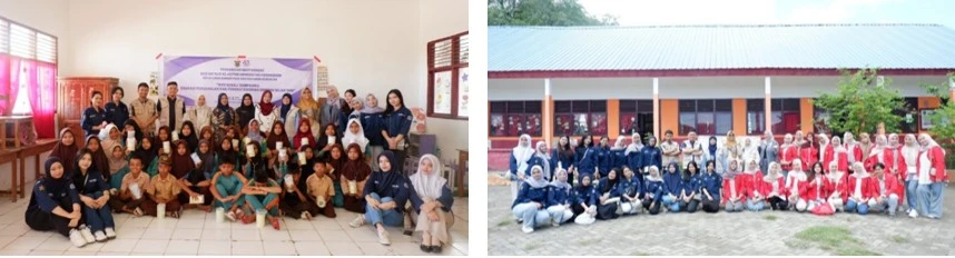 Foto bersama tim pengabdian masyarakat FKM Unhas dengan para guru dan siswa SD Inpres 182 Bonto-Bonto setelah rangkaian kegiatan edukasi lingkungan dan praktik pemilahan sampah.Edukasi memilah sampah sejak dini bukan hanya melatih keterampilan, tetapi membangun karakter lintas generasi—bahwa menjaga lingkungan adalah bagian dari menjaga martabat manusia.