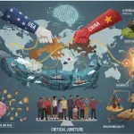 Ilustrasi pergeseran peta ekonomi global tahun 2025, ketika kekuatan finansial dunia berubah arah dan membuka babak baru bagi ekonomi politik internasional menjelang 2026.