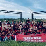Mahasiswa KKN dari berbagai kecamatan melaksanakan Kegiatan ALAKO FEST 2026 di Kawasan Tourism PLTB, Lainungan, Sidereng Rappang (7/2/2026).