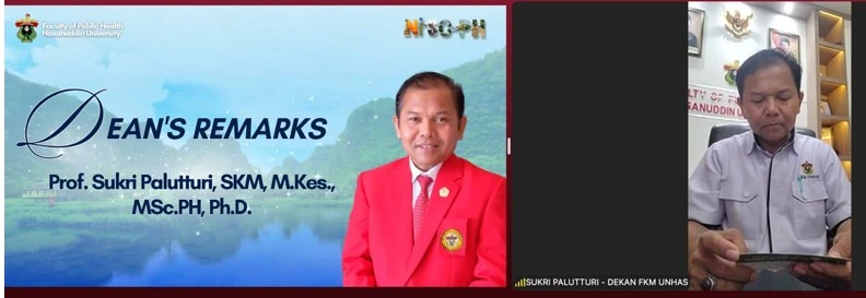 Prof. Sukri Palutturi sampaikan penguatan kolaborasi global kesehatan masyarakat berkelanjutan. (Foto: Istimewa).