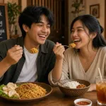 Makan bersama. Ilustrasi: X Grok 
